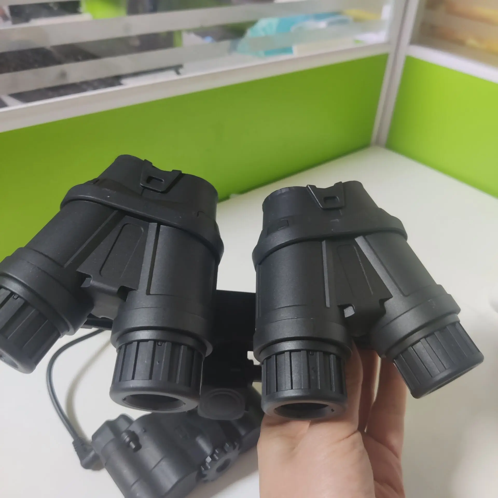 Casco táctico Airsoft Paintball GPNVG 18 gafas DE visión nocturna NVG modelo simulado plástico L4G24/L4G69 NVG montaje BK/DE - imagen 3