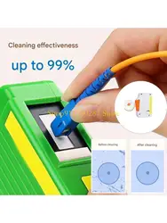 limpieza fibra óptica J1HC, diseño portátil compacto con eliminación polvo eficiente para conectores Material