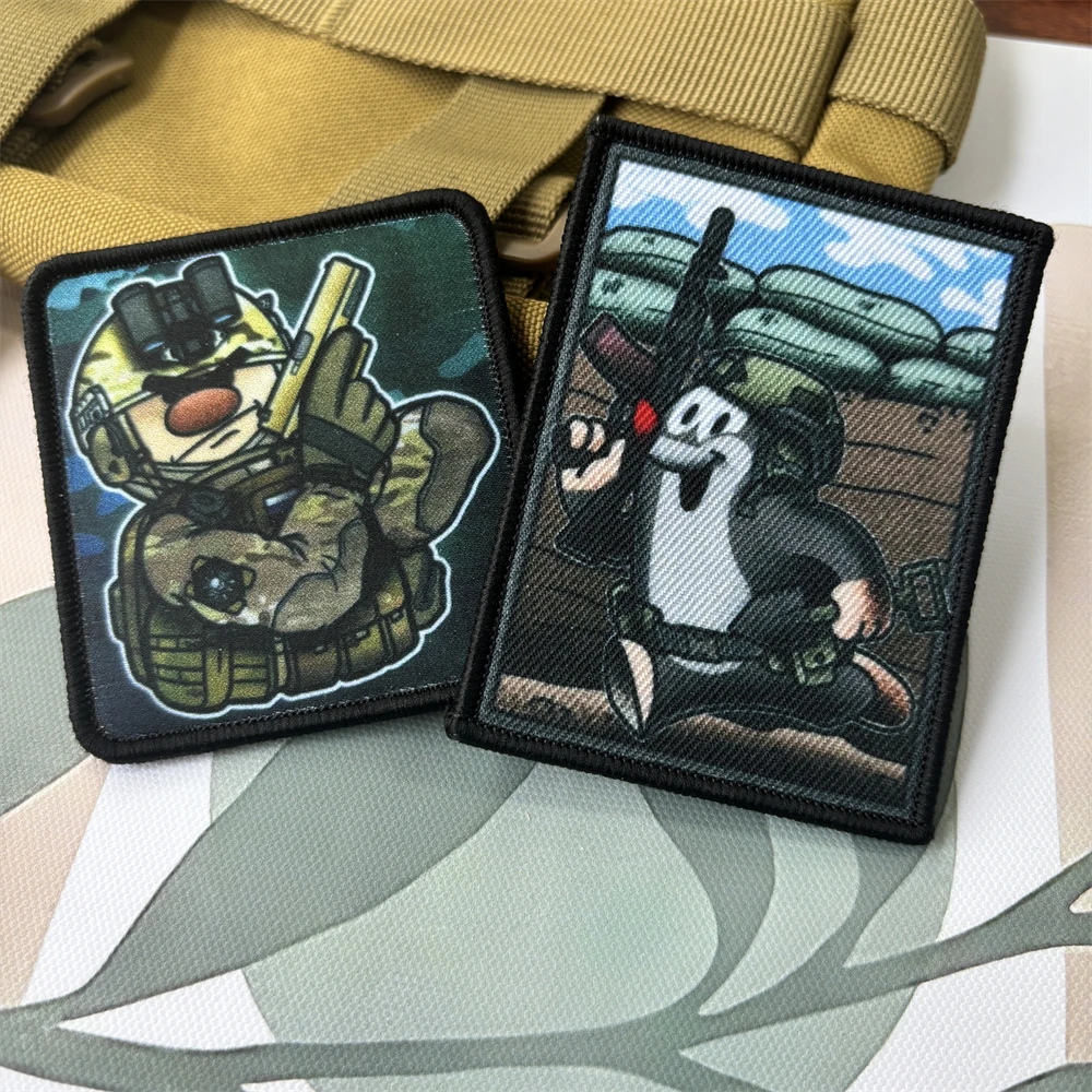 Mole Krtek operador moral insignia impresión maestro soldado parche táctico ruso “aguja” gancho y oop Chevron mochila militar pegatina - imagen 4