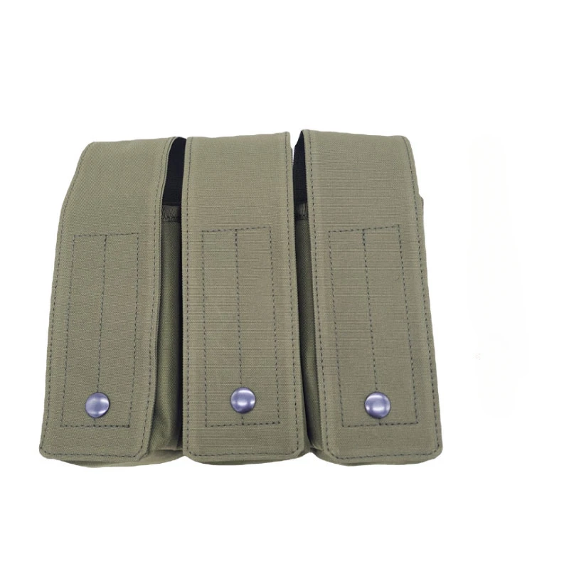 Portacargadores triple MOLLE táctico para fusil AK y M4 – Camuflaje - imagen 5