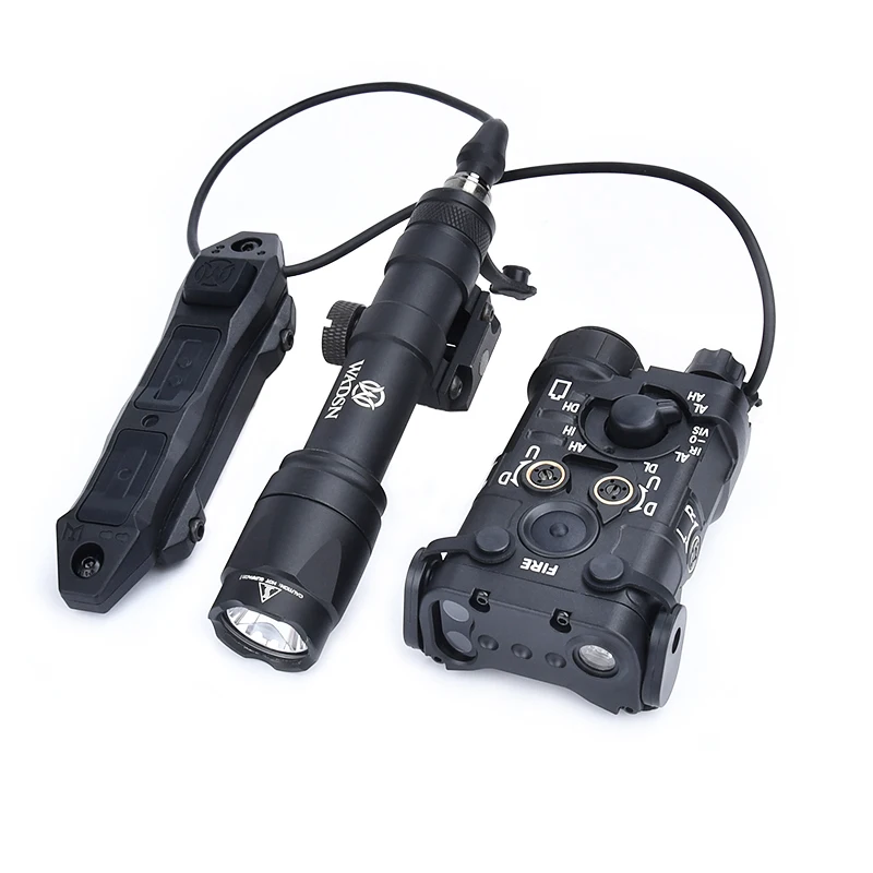 NGAL-estroboscópico láser de punto rojo, verde, azul, WADSN M600C, linterna de Metal, luz LED de explorador de caza, Riel de 20MM, accesorios para Airsoft - imagen 5