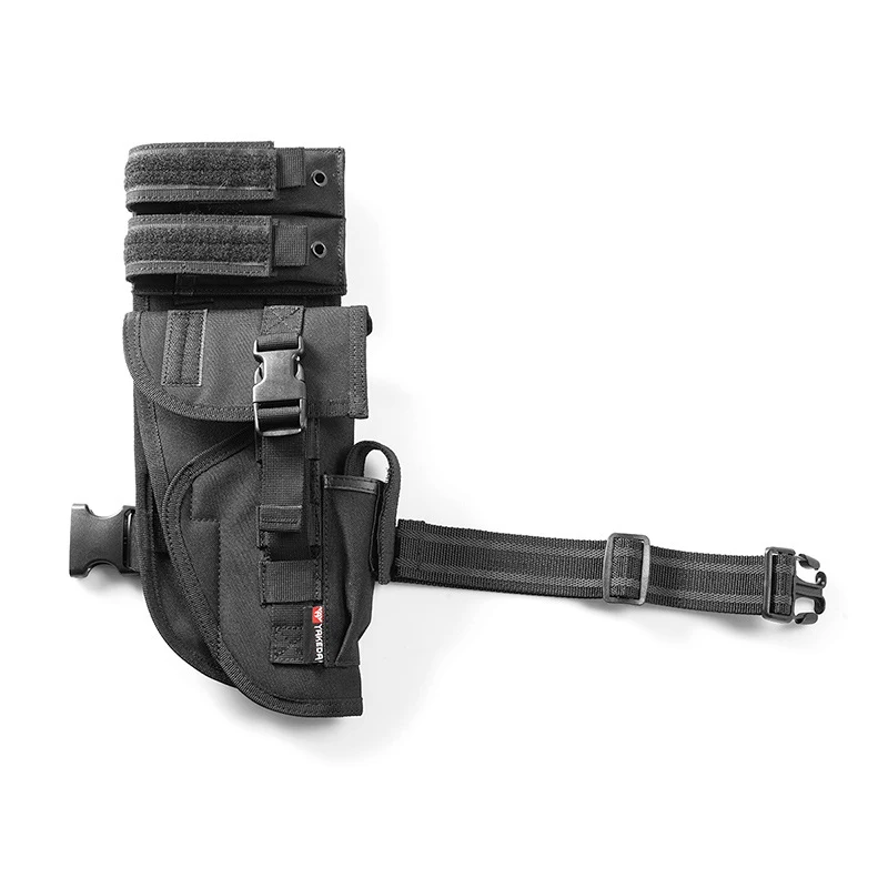 YAKEDA-bolsa de pierna táctica para exteriores, cubierta de pierna Tornado, equipo de cubierta de pistola multifuncional, cubierta de mallas de tracción rápida de campo CS - imagen 5