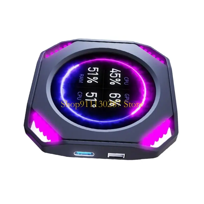 Pantalla redonda J1HC IPS, monitores PC, pantalla 2,1 pulgadas, sistemas Real, fuente alimentación USB - imagen 5