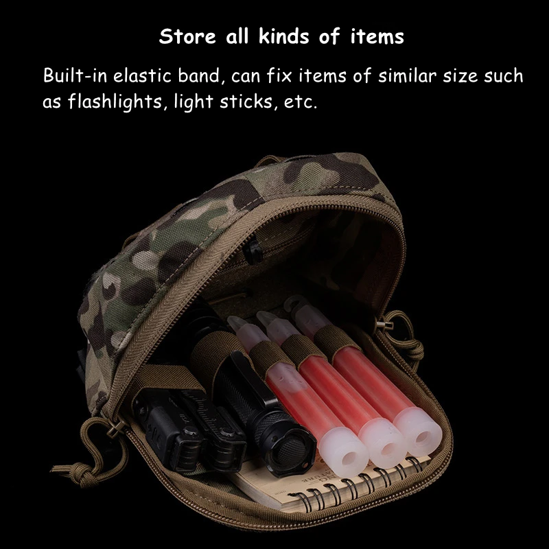 Bolsa MOLLE para caza al aire libre, bolsa de uso General, bolsas de almacenamiento para equipo de Paintball táctico Airsoft CS, riñonera con cinturón de tiro - imagen 5