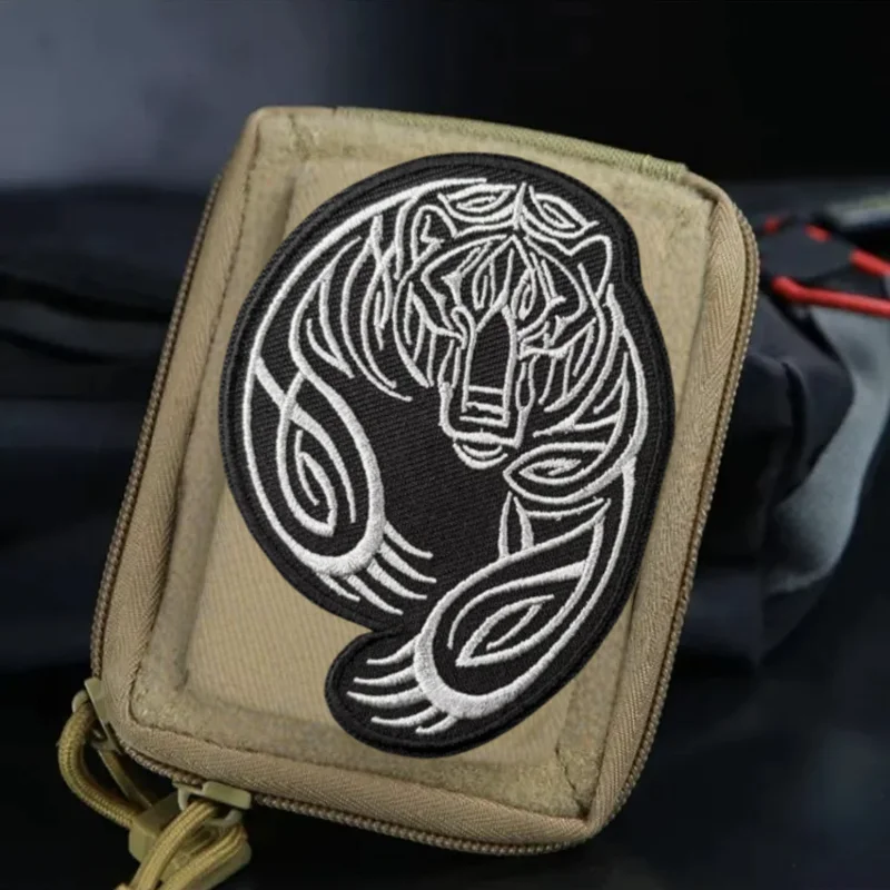 Parche bordado 3D de oso, chaleco táctico, parches militares con gancho y bucle para ropa, mochila, pegatinas decorativas, insignia de moral, brazalete - imagen 5