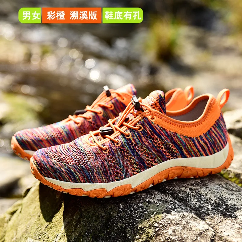 AUUPGO, zapatos de senderismo para hombre, botines transpirables para deportes al aire libre, zapatos de agua, zapatos de escalada, zapatos acuáticos de malla, zapatillas de Trekking para mujer - imagen 5