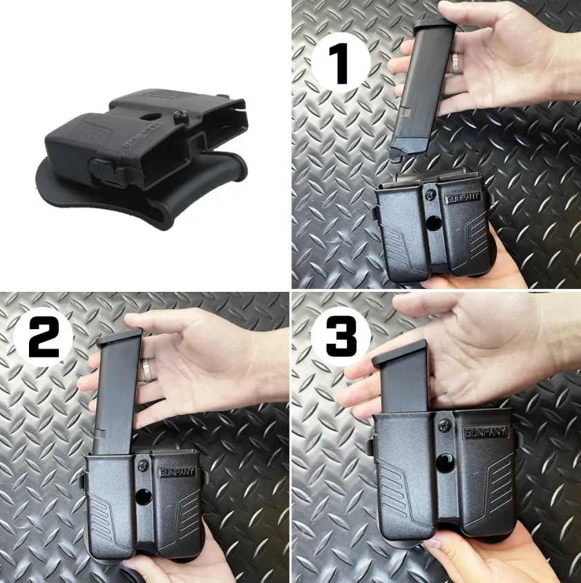 Óptica vectorial Bolsa Universal Mag para revistas tácticas bolsa Mag individual/doble para caza con ajuste de liberación rápida de 9mm .40, .45 - imagen 5