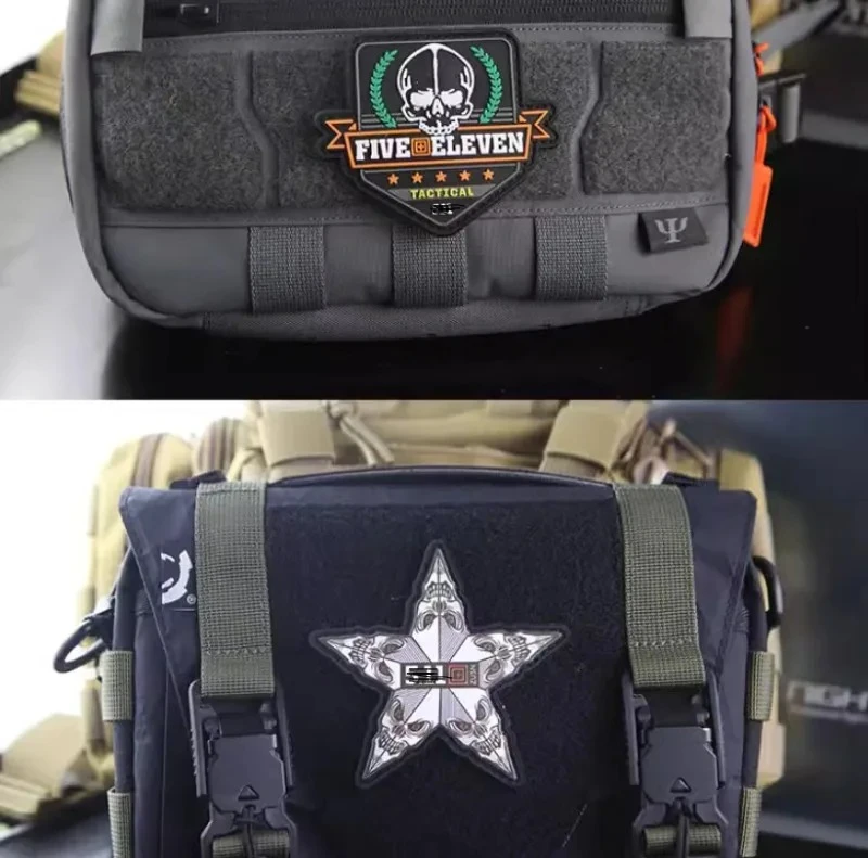 Parches militares tácticos 3D de PVC, brazalete de Fitness, chalecos, sombreros, insignias, espada de goma suave, gato, oso, moral, gancho, aplique de lazo, emblema - imagen 3