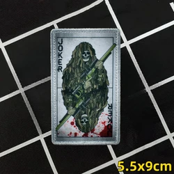 Parche táctico Joker esqueleto – Adhesivo para MOLLE en mochila