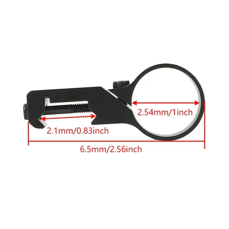 Anillo lateral de compensación de 90 grados para linterna láser, accesorios de pistola de caza, tubo adaptador de montaje ultraligero, riel Picatinny de 20mm - imagen 3