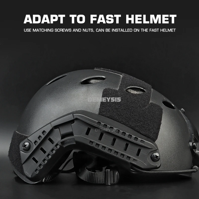 Rieles guía tácticos para cascos rápidos con tornillos, casco de caza Airsoft, riel guía lateral, soporte para casco de arco para cascos rápidos - imagen 4