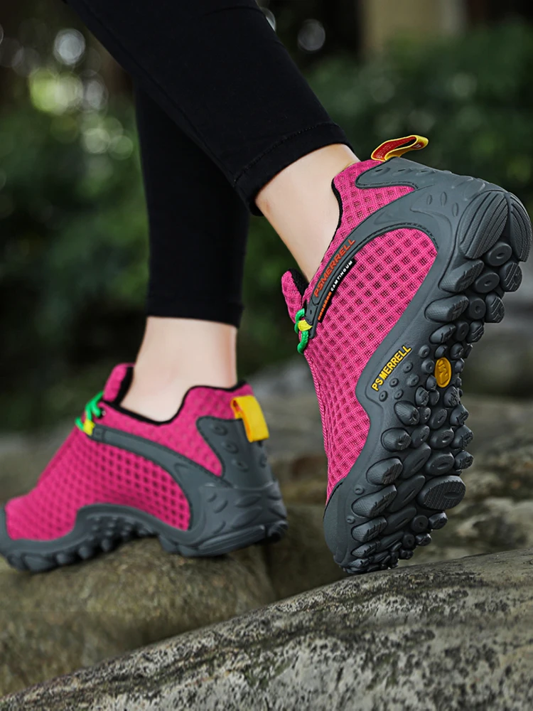 MERRTO-zapatos de senderismo de montaña para hombre, botas, zapatillas deportivas para exteriores, calzado deportivo para mujer, zapatos para caminar y escalar de malla transpirable - imagen 3