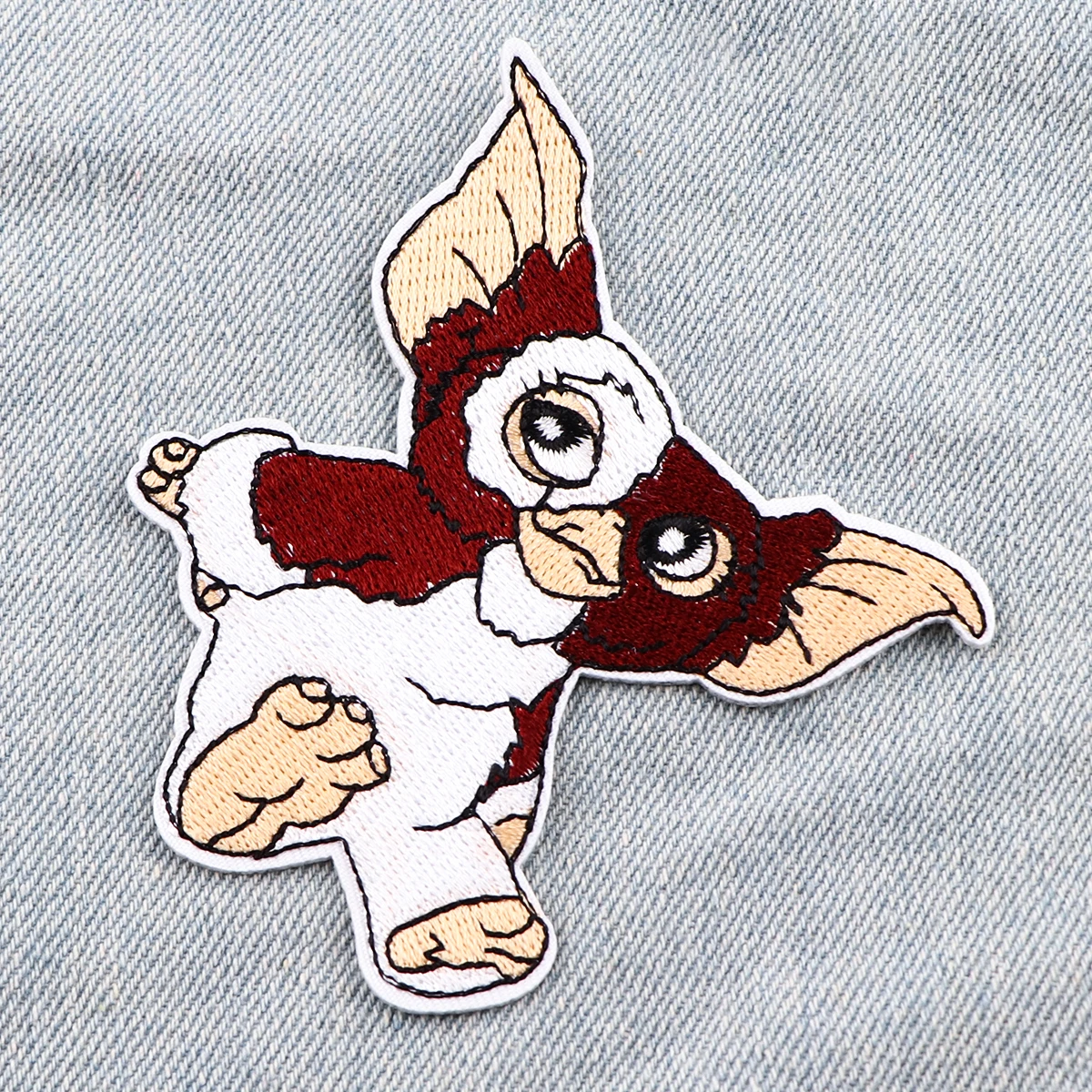 AD2863 parches bordados de monstruo de película para ropa, rayas de Halloween, parches para planchar en la ropa, insignias DIY en la mochila - imagen 2