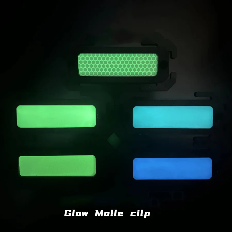 Tira táctica luminosa reflectante Molle Clip extraíble DIY mochila accesorios hebilla - imagen 4