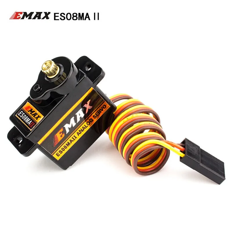EMAX-Micro Servo de engranaje de Metal para coches, barcos, helicópteros y aviones, ES08MAII, 12G, nuevo - imagen 4