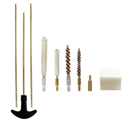 Kits de limpieza de barril de pistola de Rifle para calibre.177/.22 (4,5/5,5mm), cepillo de orificio, herramientas, juego de cepillos de varilla de limpieza para el cuidado de pistola de aire