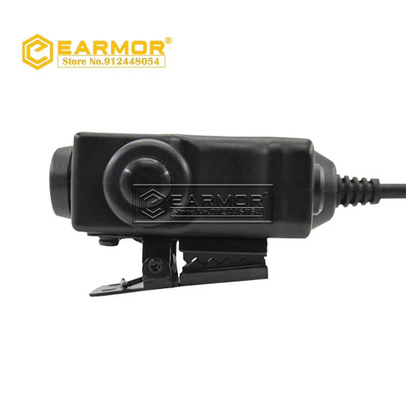 EARMOR M52 PTT adaptador Airsoft auriculares tácticos PTT Kenwood Midland extender la combinación de botones de línea de dedo - imagen 3