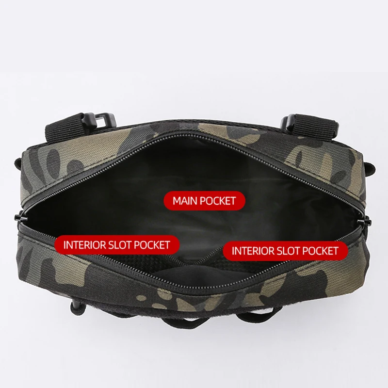 Paquete de pecho táctico, bolsa de utilidad para ciclismo, Camping, bolsa de aparejo, chaleco para pesca, señuelo, senderismo, Kit de reconocimiento, bolso, mochila de cintura para hombro - imagen 5