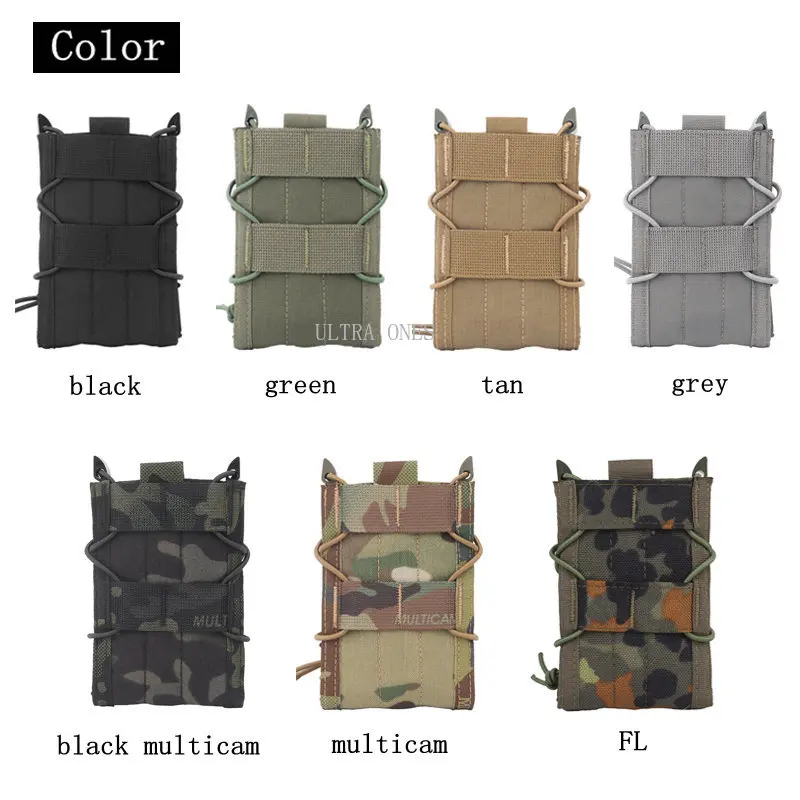 Bolsas tácticas para revistas Cs War Game Airsoft, bolsa Molle Mag de 5,56 MM para caza, tiro, Paintball, funda deportiva Mag - imagen 2