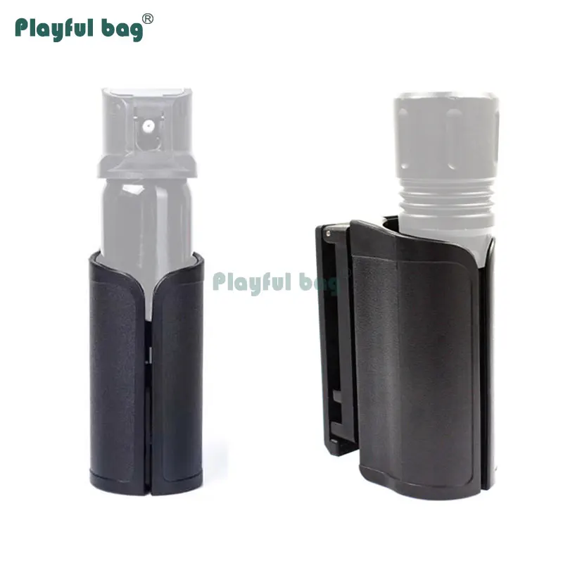 Playful Bag-funda para linterna giratoria de 360 °, soporte de plástico de acero, equipo táctico para deportes al aire libre, senderismo, caza, AQB124 - imagen 5