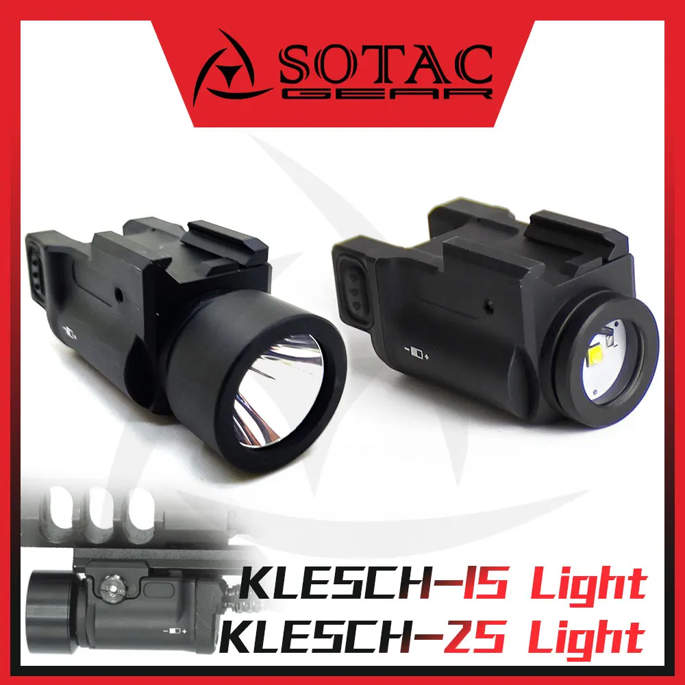 Linterna táctica KLESCH LED estroboscópica para caza y armas