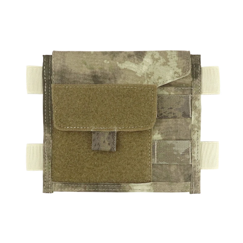 A-TACS AU táctico MOLLE administrador bolsa Panel pecho aparejo mapa bolsa chaleco de caza frontal MOLLE almacenamiento EDC herramientas bolsa - imagen 2