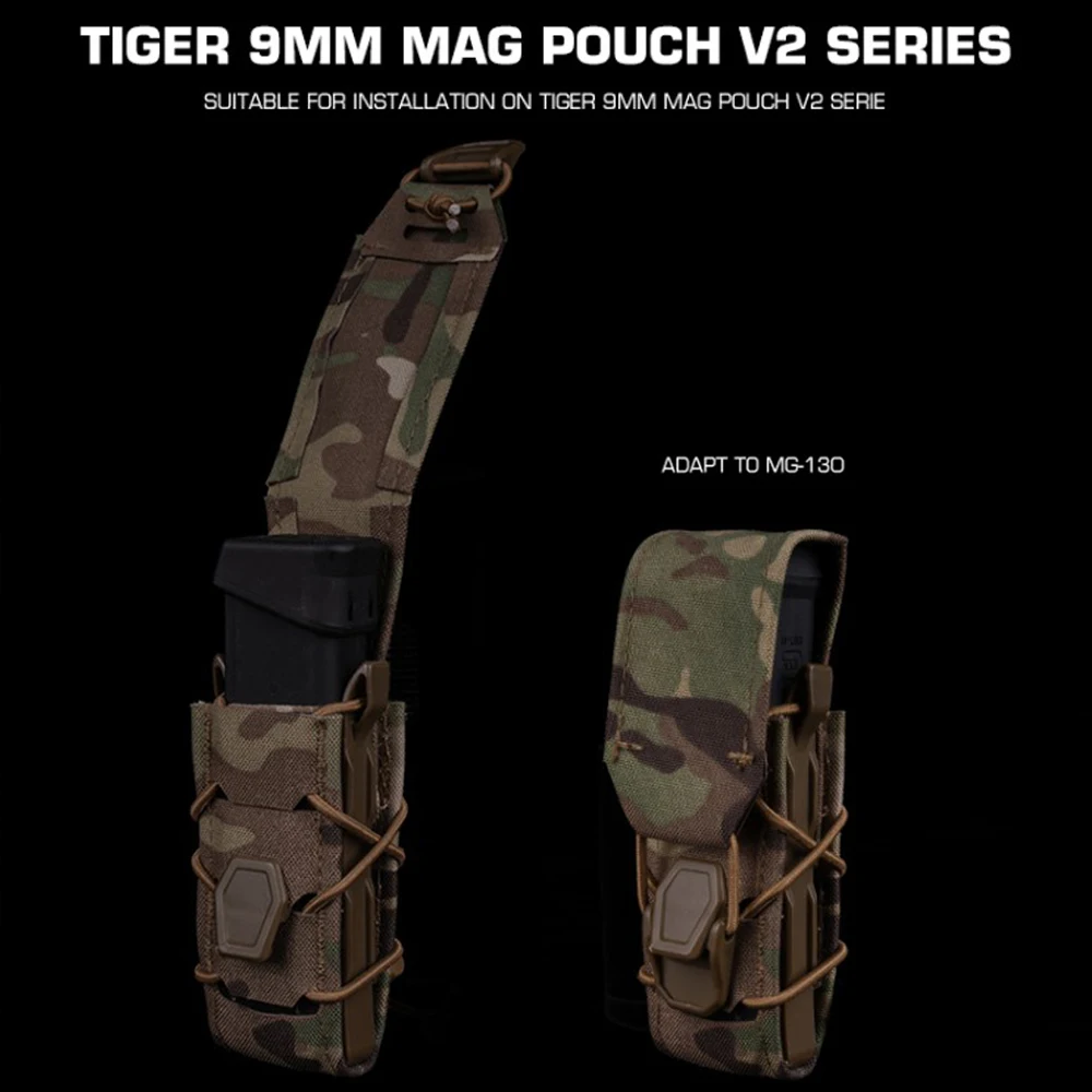 Bolsa para revistas con solapa para generación 2 versión V2 serie Tiger 9MM Mag bolsa caza Airsoft Gear - imagen 2