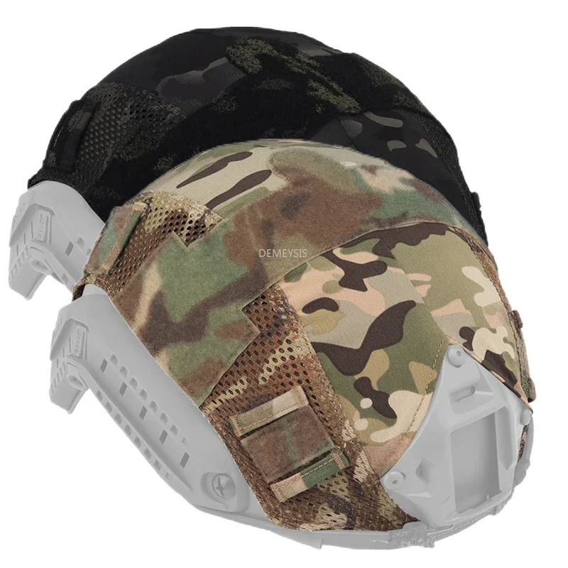 Cubierta de casco de camuflaje táctico para tiro, caza, Airsoft, CS War, casco de batalla, paño para casco rápido, accesorios