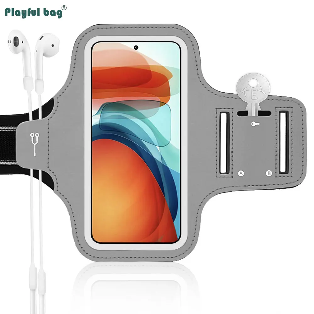 Bolsa de brazo deportiva para correr, bolsa Universal para teléfono móvil de 7 pulgadas, pantalla táctil de alta definición, bolsa de muñeca para Fitness AVA321 - imagen 5
