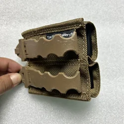 Bolsa cargador doble pila compatible con MOLLE inserto placa K táctica