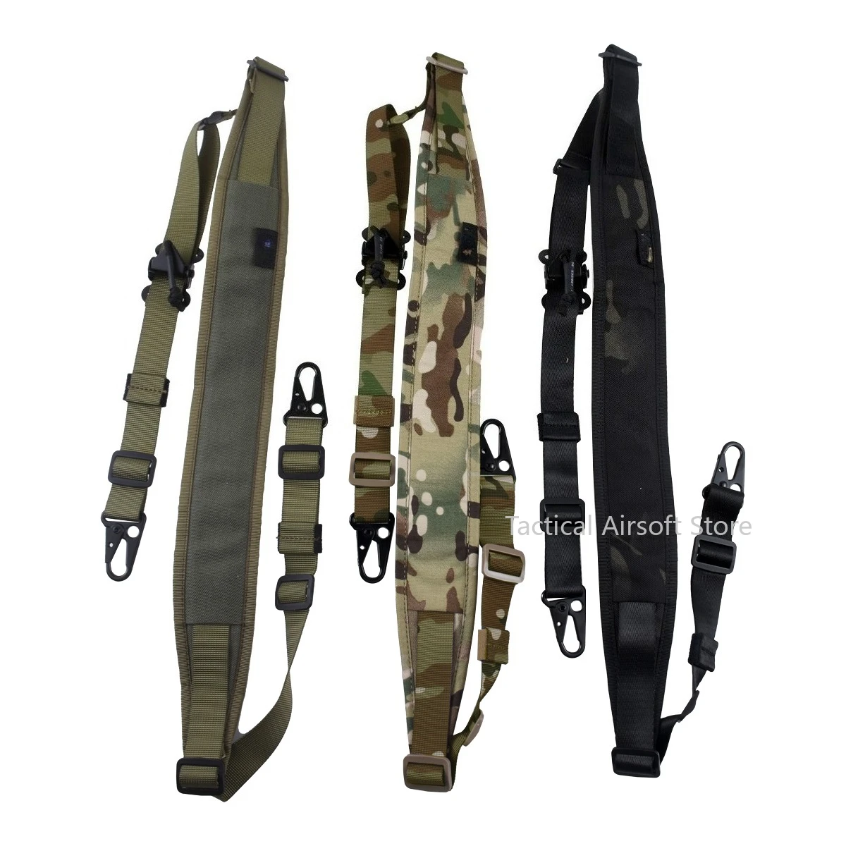 Correa de eslinga para Rifle táctico extraíble de 2 puntos y 1 punto, 2,25 "de ancho, acolchado, eslinga para pistola de tiro, accesorios giratorios para RSA para Rifle de caza - imagen 4