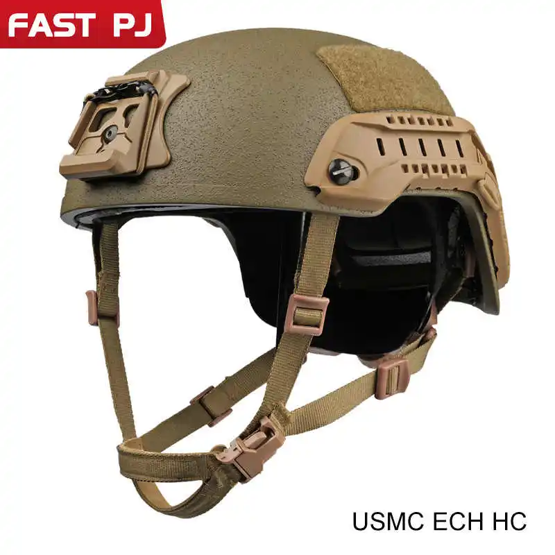 Casco protector de combate ECH, fibra de vidrio de corte alto, versión de acción, MICH2001, paintball, nuevo - imagen 2