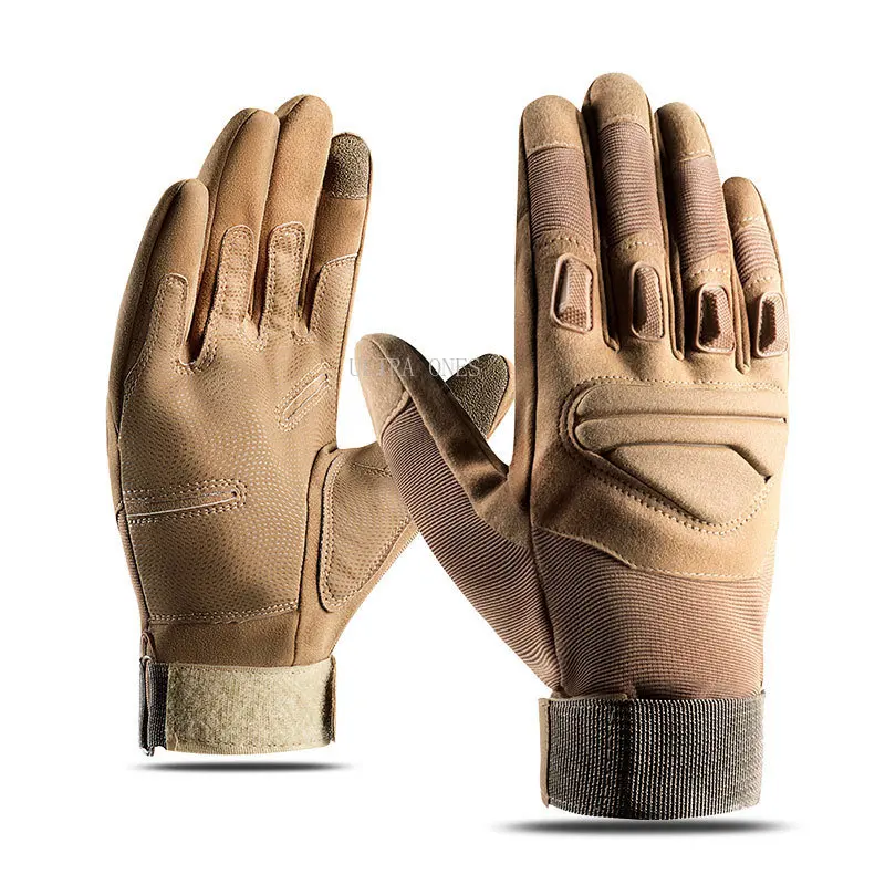 Guantes tácticos de dedo completo para trabajo y caza, manoplas de Palma gruesas a prueba de golpes, guantes militares de tiro para deportes, guante de pantalla táctil - imagen 5