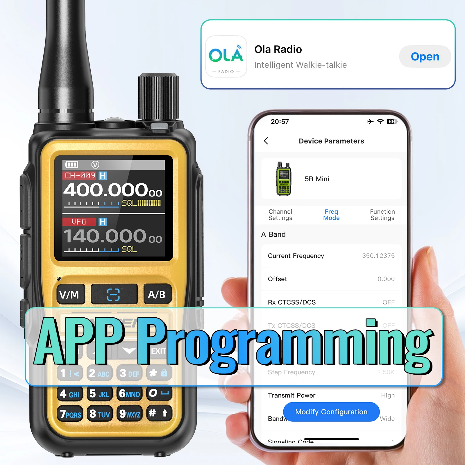 Baofeng UV-5R Walkie Talkie Banda Completa con Bluetooth - imagen 2