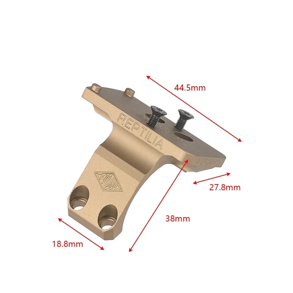 Mira telescópica táctica, mira lateral de Metal, montaje óptico compensado de 45 y 90 grados, soporte fijo de aleación de punto rojo, accesorio para Rifle holográfico de caza - imagen 4