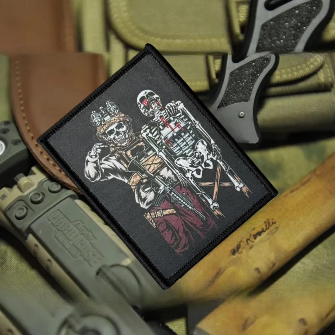 Parche de insignia de moral divertida "Winner and Loser", emblema táctico militar, parches de gancho y bucle impresos para ropa, pegatinas para mochila