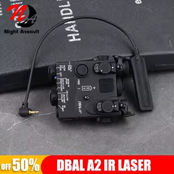 WADSN Airsoft Tactical DBAL A2 láser, punto rojo, verde, azul, indicador IR, lente LED, luz blanca, estroboscópica, linterna para arma de caza
