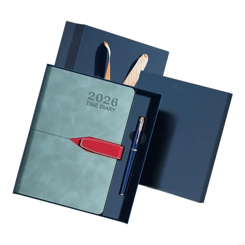 Cuaderno táctico diario cubierta cuero PU con diseño interior - imagen 3