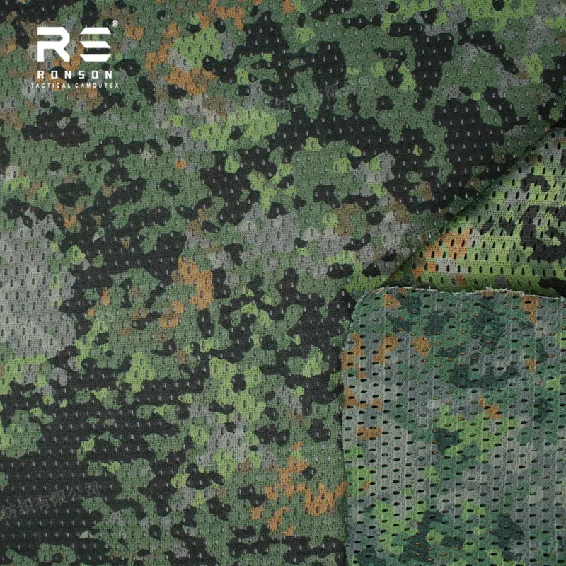 M19NFP Camuflaje de la selva holandesa/mamuflaje todo terreno 120g tejido ligero de malla transpirable de secado rápido - imagen 2