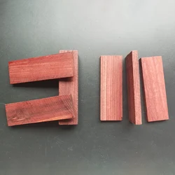 4 tamaños 115X40X7MM 120X40X8MM 120X40X10MM 128X32X27MM mango de cuchillo DIY Material de fabricación sangre madera de sándalo rojo tablero de madera registro