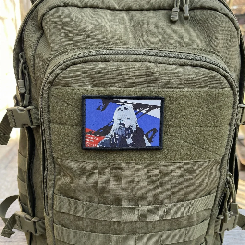 Insignia táctica guerrero – Parche adhesivo para mochila - imagen 4