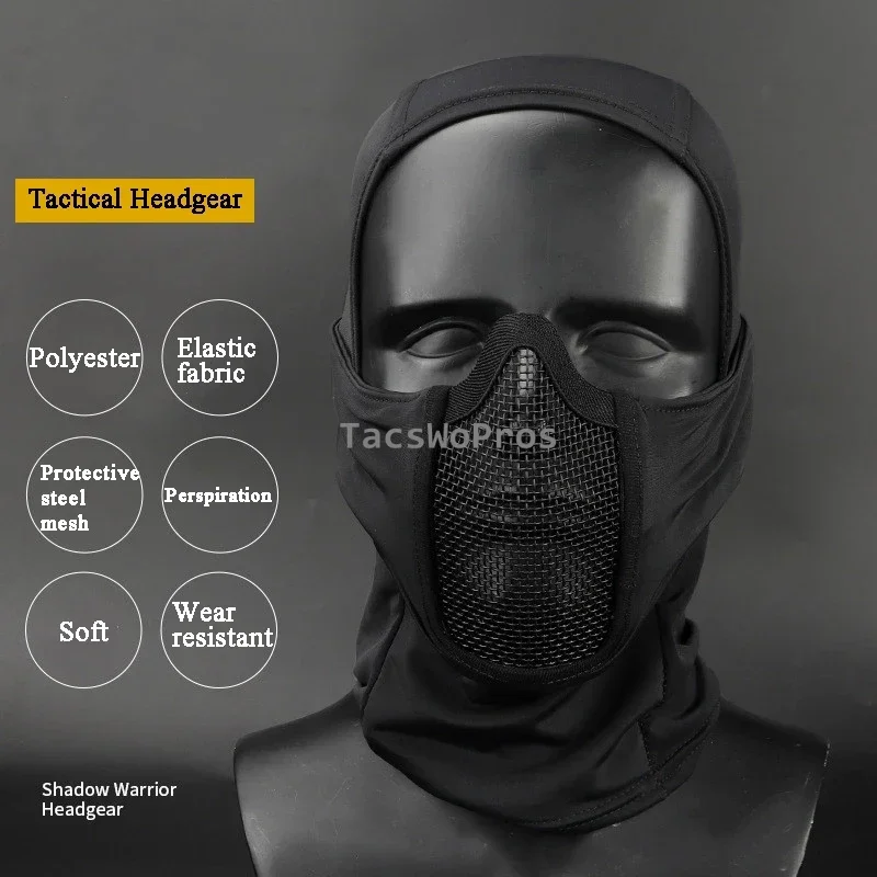 Tactical Balaclava Headgear Mask Airsoft Paintball Full Face Mask Breathable Outdoor Hunting Wargame CS Protection Mask - imagen 5