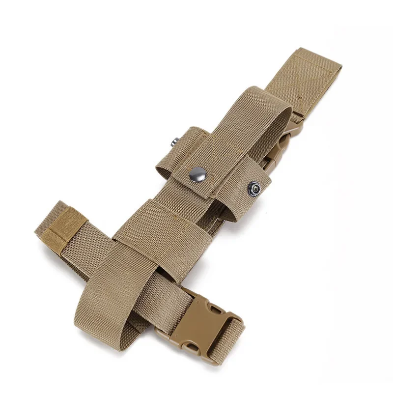 Funda para botella de agua con pierna caída, soporte para pulverizador de pimienta, bolsa ajustable para espray de pimienta en el muslo, bolsa abierta para muslo MK9 para izquierda/derecha - imagen 3