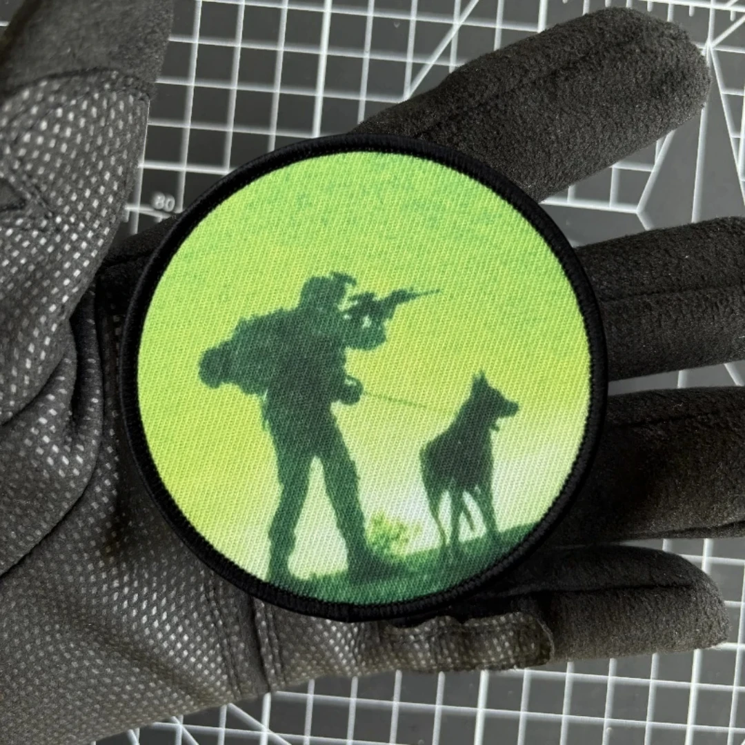 Parche de perro K9, insignia de moral táctica, emblema del ejército militar, pegatina para mochila, parches de gancho y bucle impresos, ropa - imagen 3