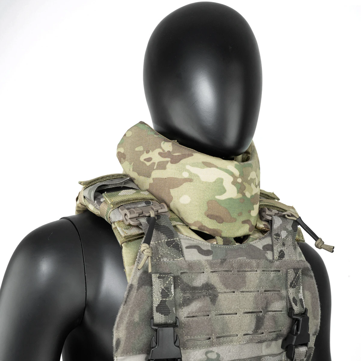 Protector de cuello táctico ajustable para protección de área grande - Kit de expansión de chaleco táctico - imagen 2