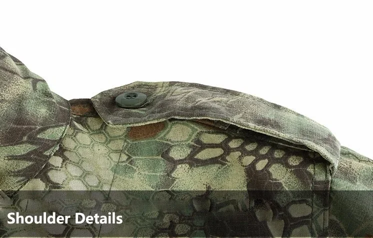 Uniforme táctico de camuflaje para hombre, conjunto de camisa y pantalones de combate BDU Airsoft, entrenamiento de Paintball al aire libre, ropa de caza, traje Ghillie - imagen 5