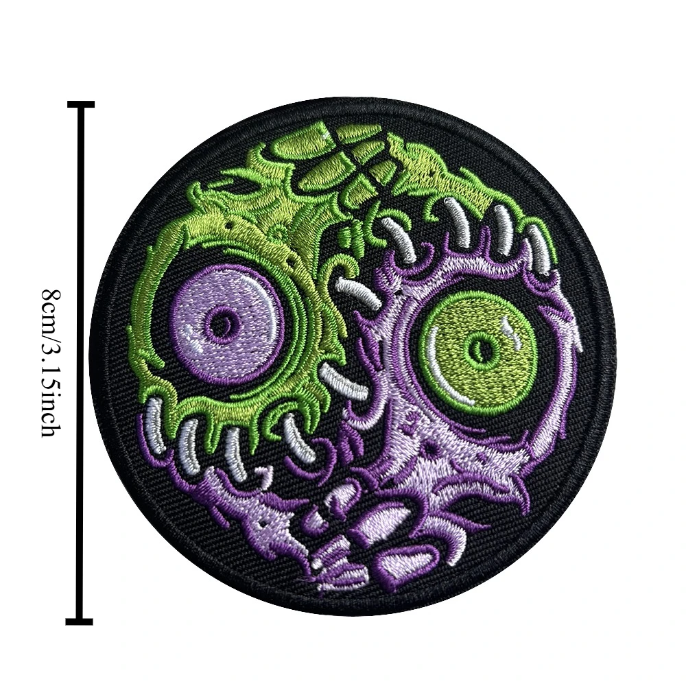 Parche bordado ojos monstruo mutante para ropa Halloween - imagen 2
