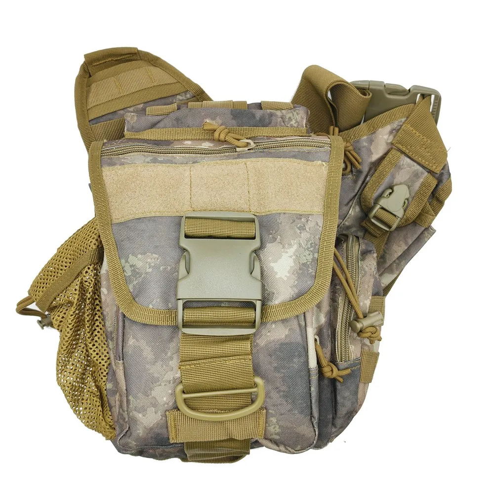 Bolsa de mensajero impermeable para caza al aire libre, bolso de hombro de camuflaje, bandolera para ciclismo, bolso individual para viaje, escalada, Camping - imagen 2