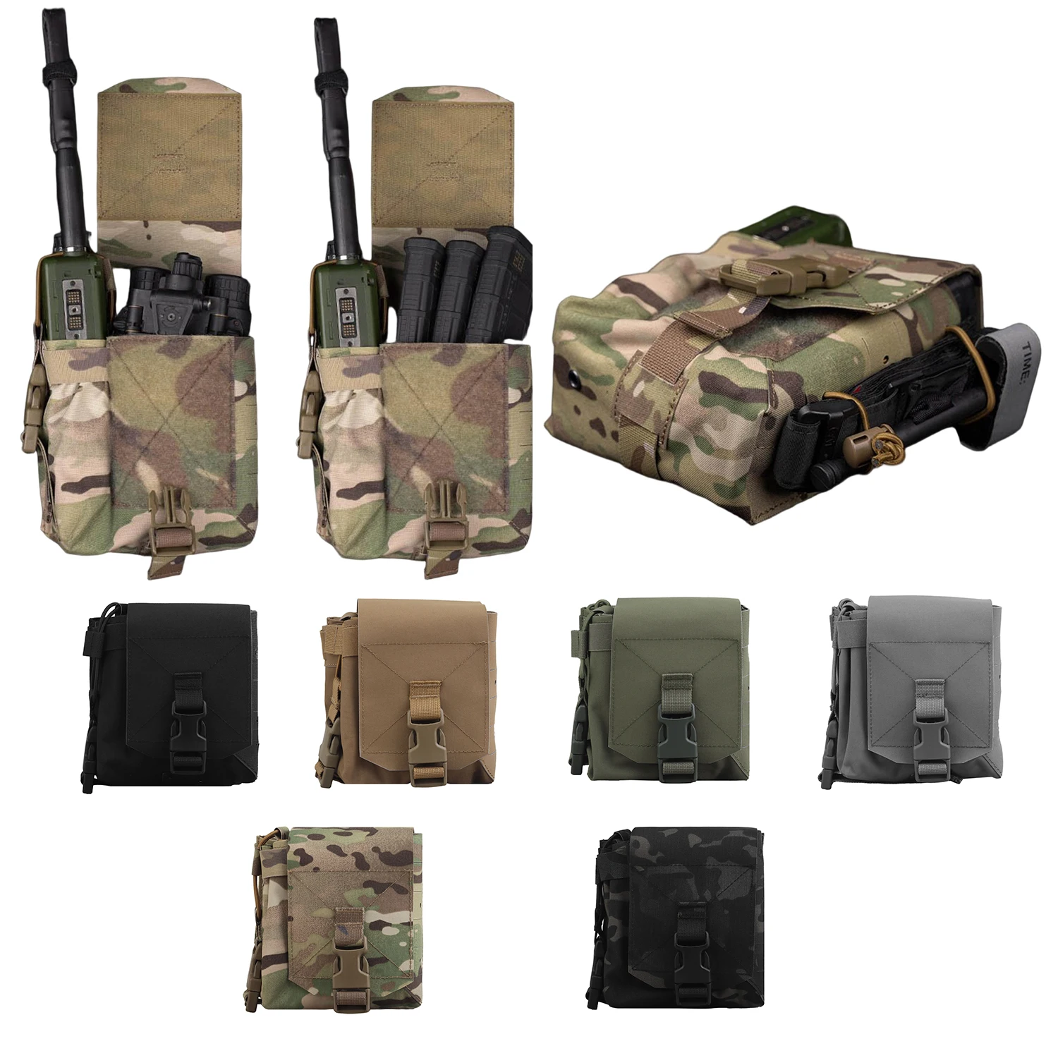 MSP Bolsa MOLLE táctica grande para radios, cargadores y kits IFAK