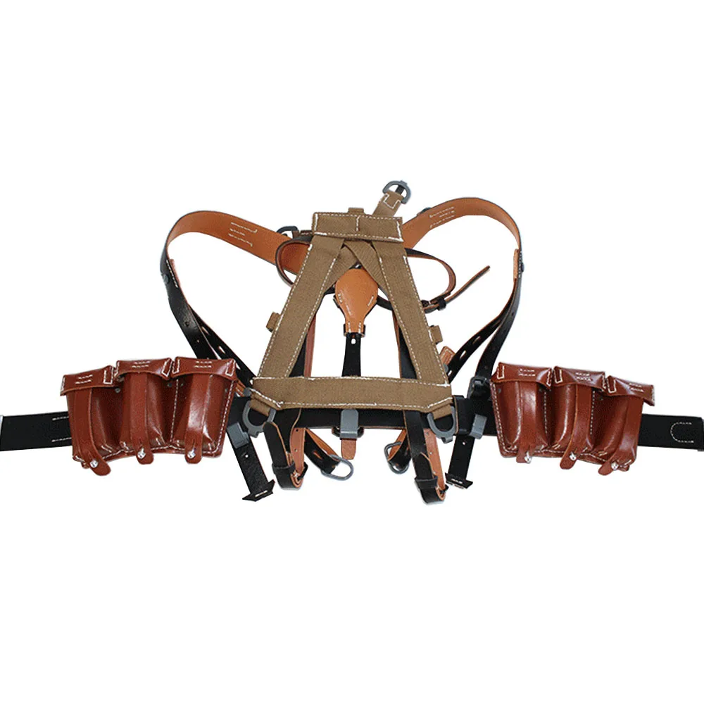 Paquete de marco en A alemán de la Segunda Guerra Mundial, mochila duradera para senderismo al aire libre, paquete de equipo táctico, bolsa de 98k - imagen 4